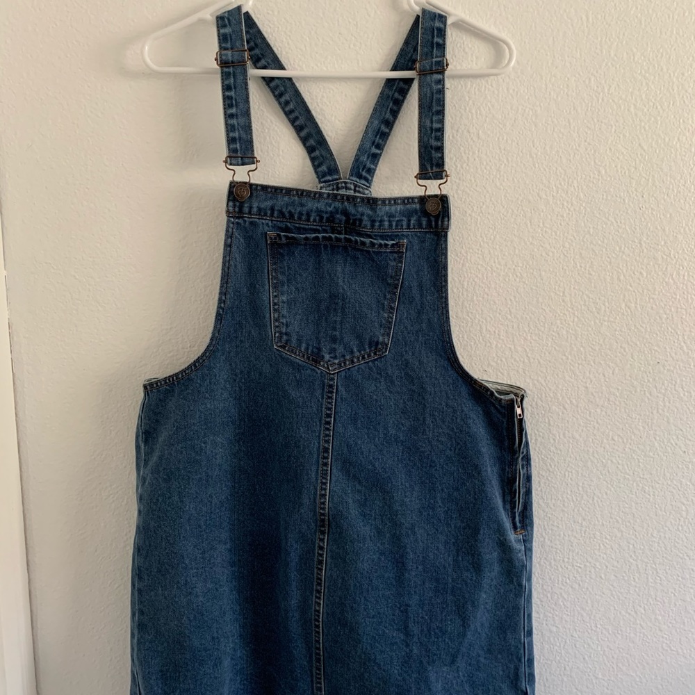 Overall denim dress